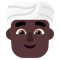 Man Wearing Turban- Dark Skin Tone emoji on Microsoft